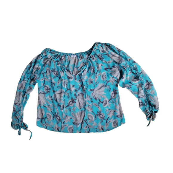 Blouse with Cut-Out Sleeves - Picture 1 of 2